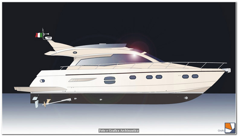 Progetto yacht VZ YACHT - VZ78FLY - Progetto interior design ed esterior design