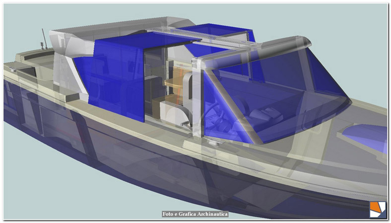 Rendering 3D imbarcazione pronto intervento per VENEZIA